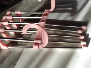 Soporte extensión para perchas,rosa