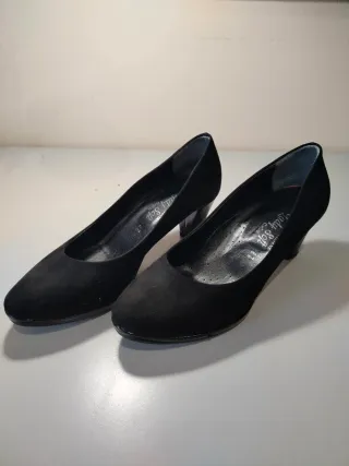 Decolté camoscio nere