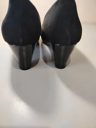 Decolté camoscio nere