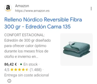 Edredón Nórdico Pikolin Cama 135