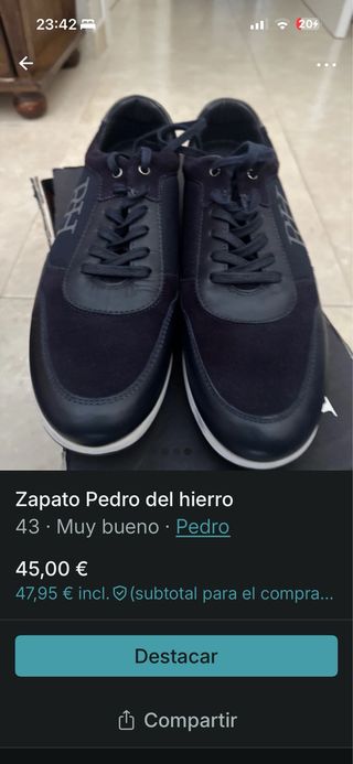 Zapatos Pedro del Hierro Talla 43