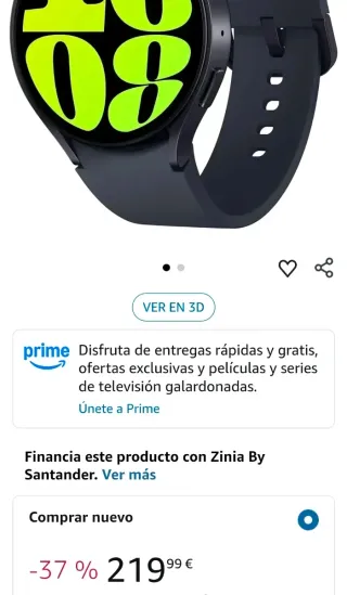 Samsung Galaxy Watch 6 BT 44mm Negro/Verde