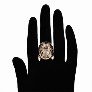 Anillo Cobre Chapado Oro 18K Circonitas