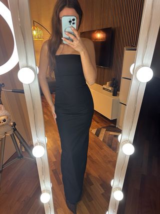 Abito lungo nero zara