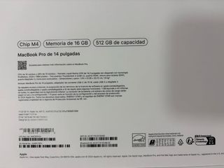 MacBook Pro de 14 pulgadas con Chip M4, 16GB plata
