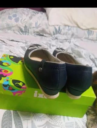 Bailarinas cuña azul marino 40