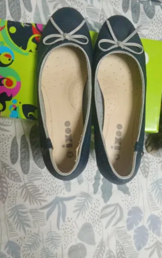 Bailarinas cuña azul marino 40