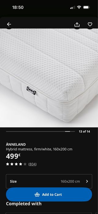 Colchón IKEA ÅNNELAND híbrido