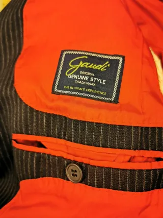 Giacca uomo Gaudì nera con righe