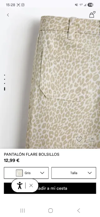 Pantalón flare niña estampado