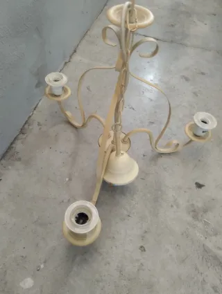 Lámpara de techo vintage color crema