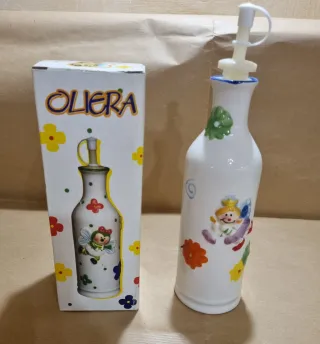 Oliera in ceramica decorata