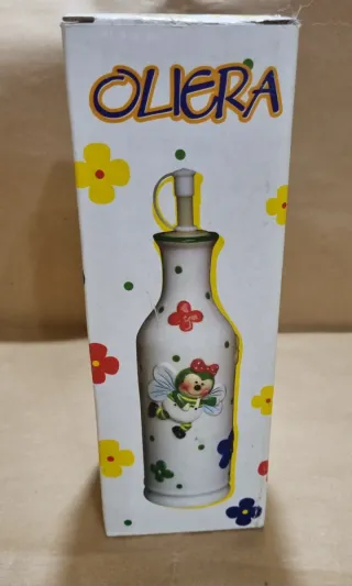 Oliera in ceramica decorata