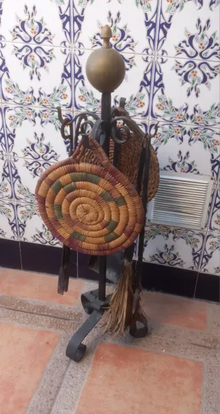 Set Accesorios Chimenea Metal