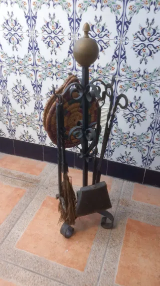 Set Accesorios Chimenea Metal