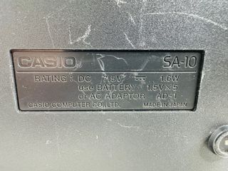 Teclado Casio SA-10 Sintetizador Juguete Vintage
