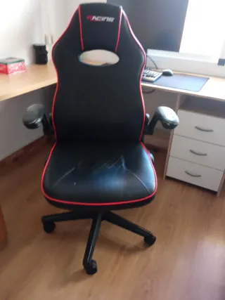 Silla Gamer Racing Negra y Roja