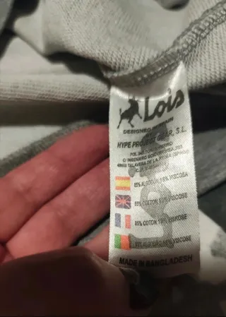 Sudadera mujer marca Lois.