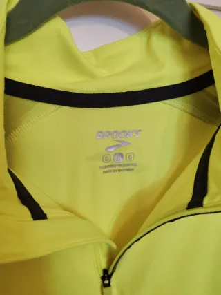 Maglia Brooks uomo L giallo fluo
