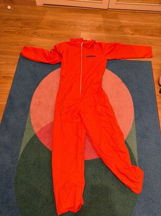 Disfraz de prisioneri naranja talla S