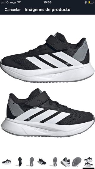 Zapatillas Adidas Niños Negro/Blanco