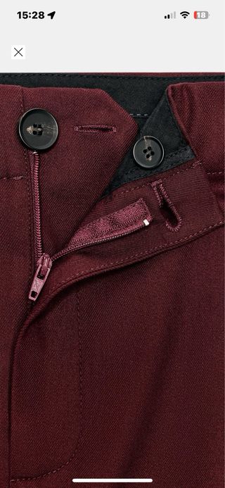 Falda asimétrica ZARA color burdeos