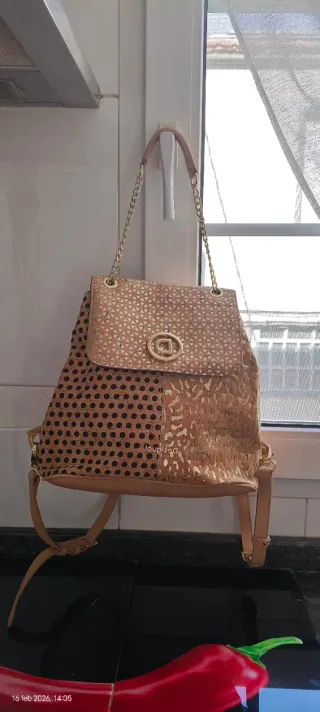 Mochila Desigual, Corcho, Dorado y naranja Sin Est
