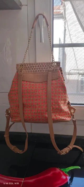 Mochila Desigual, Corcho, Dorado y naranja Sin Est