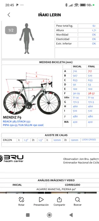 Bicicleta Mendiz F9 Talla M