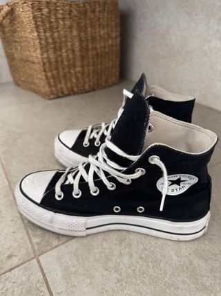 Converse originales negras plataforma