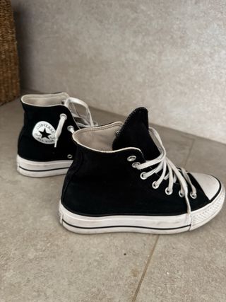 Converse originales negras plataforma