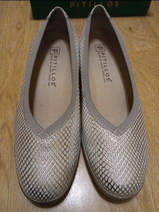 Zapatos Pitillos plateados