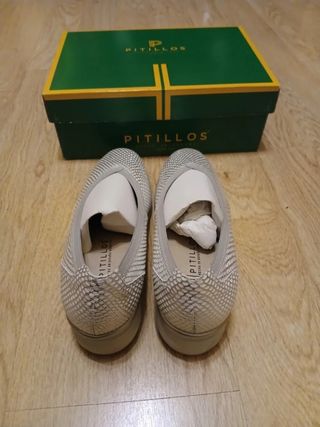 Zapatos Pitillos plateados
