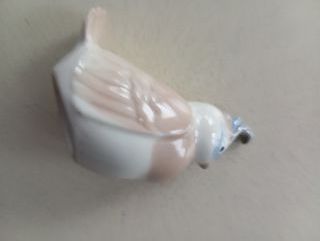 Figura de porcelana vidriada, cacatúa