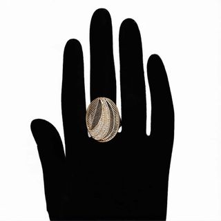 Anillo Cobre Chapado Oro 18K Circonitas