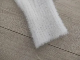 Chaqueta blanca niña cintura corta.