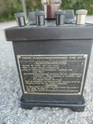 Antigua alimentación para radio de válvula Philips