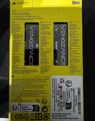 32GB RAM Corsair Gaming (no son las valueselect)