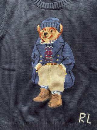 Maglione Polo Ralph Lauren Orsetto Blu