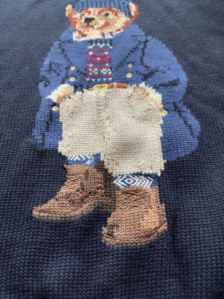 Maglione Polo Ralph Lauren Orsetto Blu