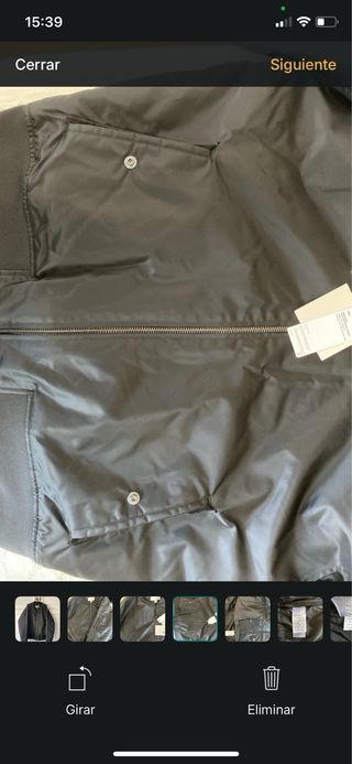 Cazadora Bomber Calvin Klein Negra Talla XL