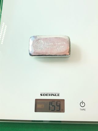 L#566 Lingote de 5 OZ zinc puro .999