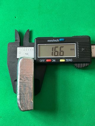 L#566 Lingote de 5 OZ zinc puro .999