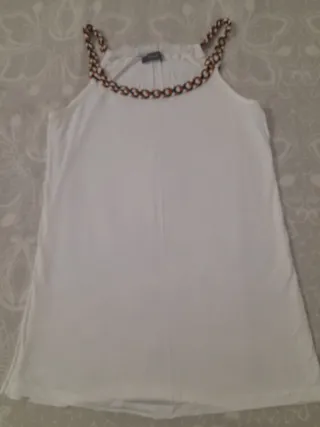Top camiseta blanca tirantes