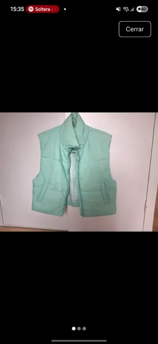 Chaleco acolchado verde Mango