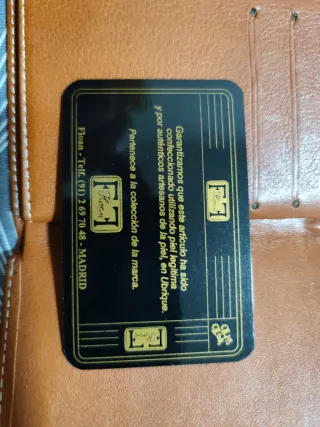 Cartera piel rustica