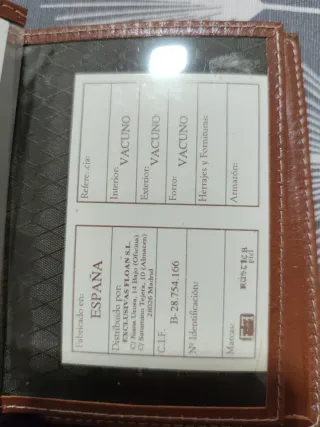 Cartera piel rustica