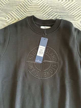 Sweatshirt Stone Island Preta Tamanho S