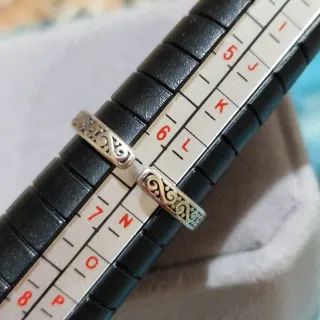 Anello retrò in ottone argentato