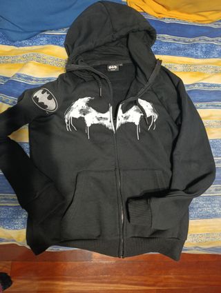 Chaqueta Batman Negra con Cremallera